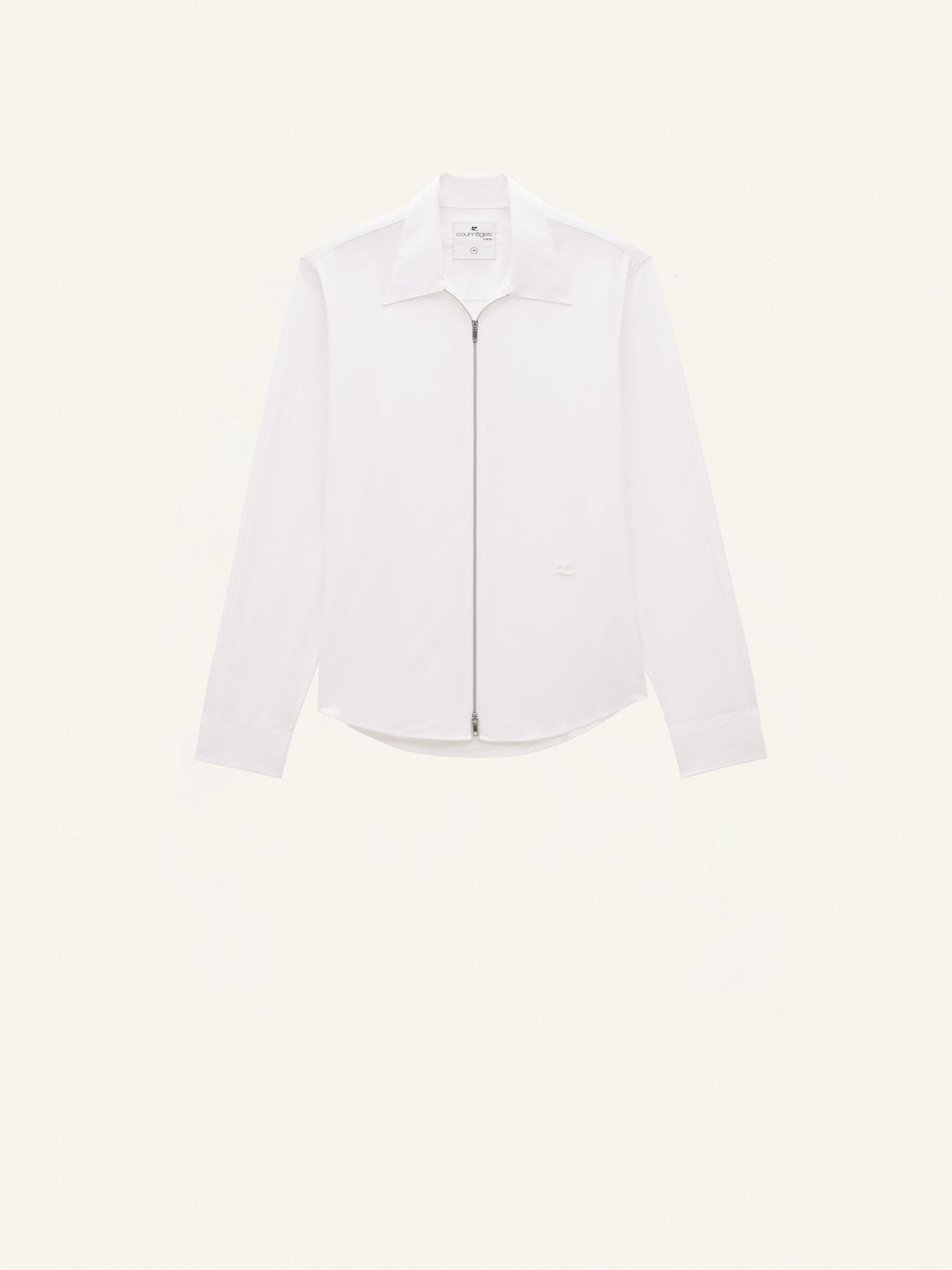 Zipped Poplin Shirt