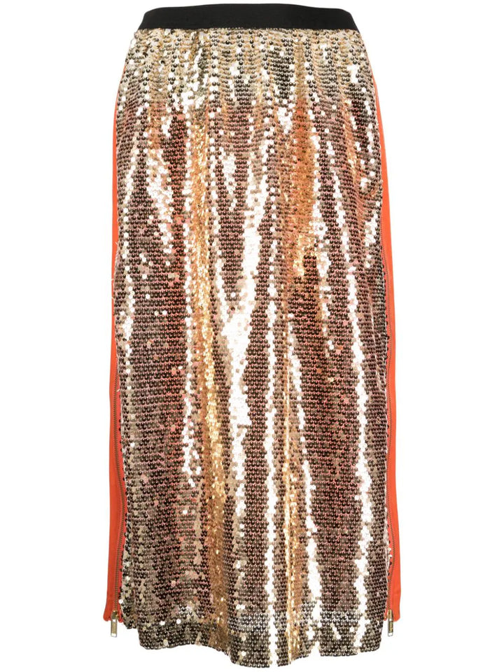 Sequin Panel Skirt