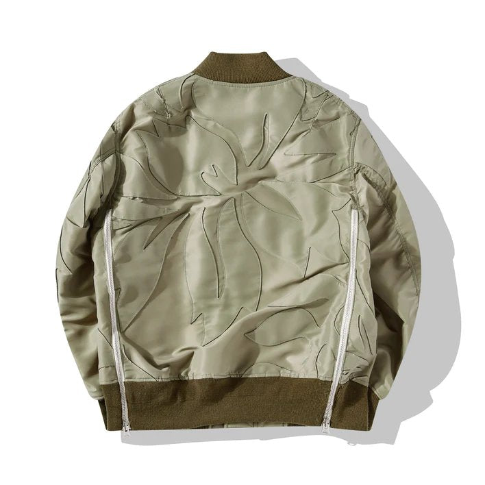 Nylon Twill Embroidered Patch Blouson