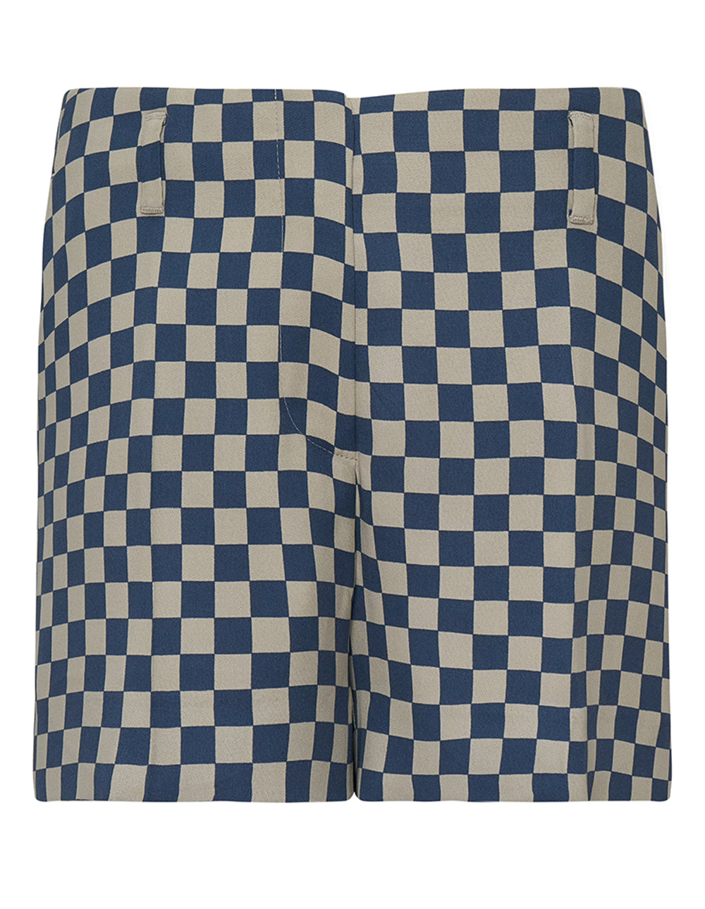 Bicolor Printed Checks Shorts