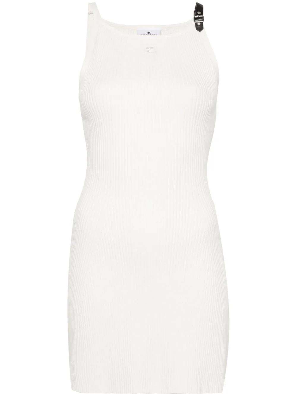 Neckline Rib Knit Dress