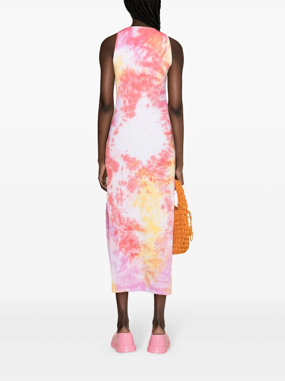 Brushstroke Logo Tie Dye Dress