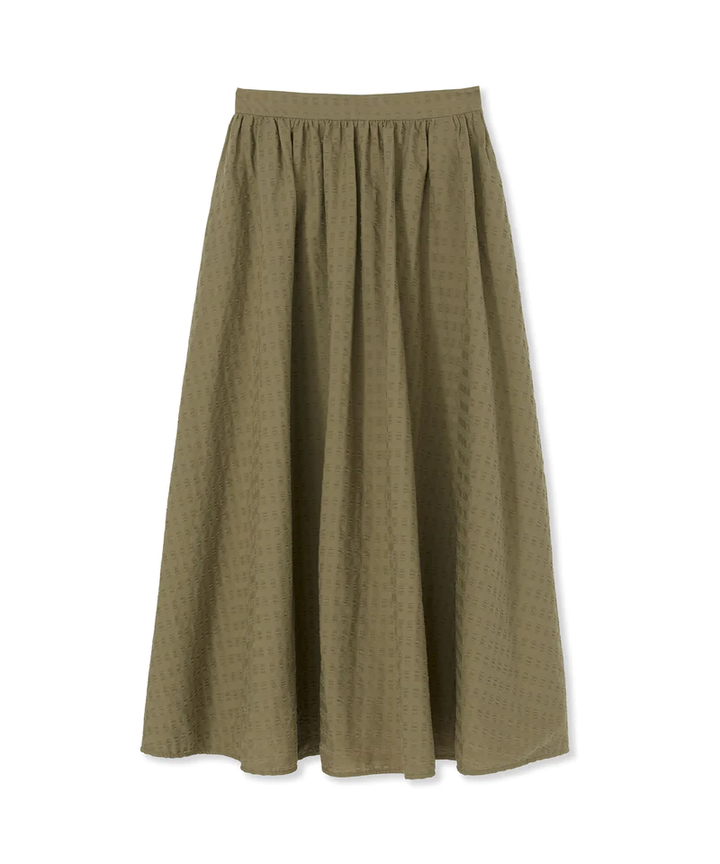 Seersucker Maxi Skirt