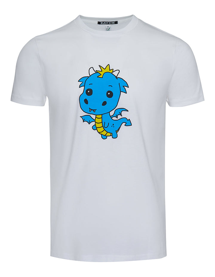 Kawaii Dragon Blue Unisex T-Shirt
