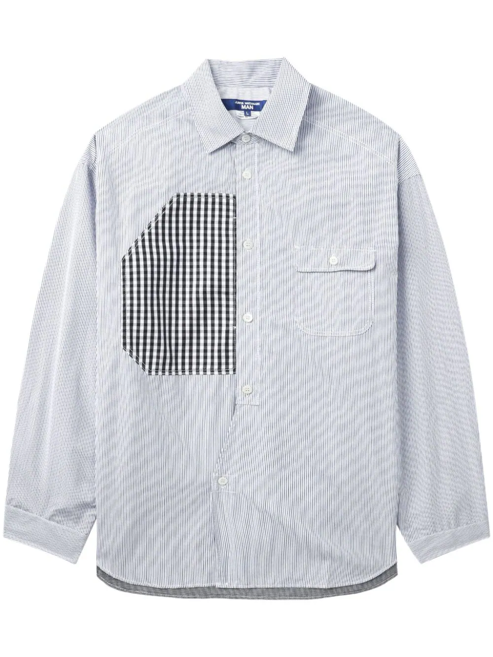 Cotton Stripe Check Shirt