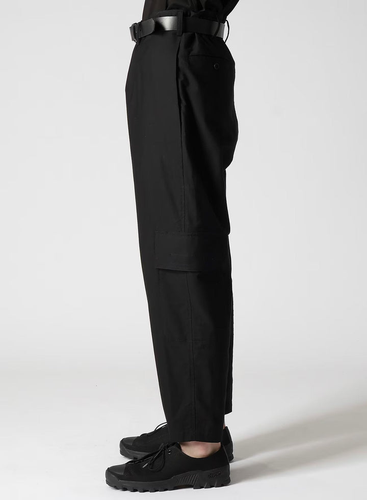 Front Tuck Pants Wide Twill