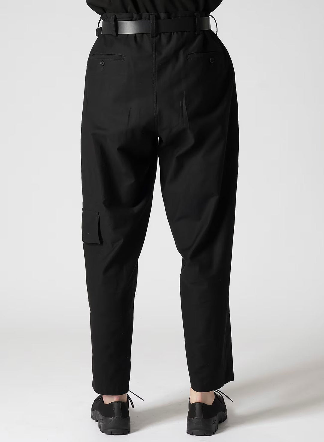 Front Tuck Pants Wide Twill