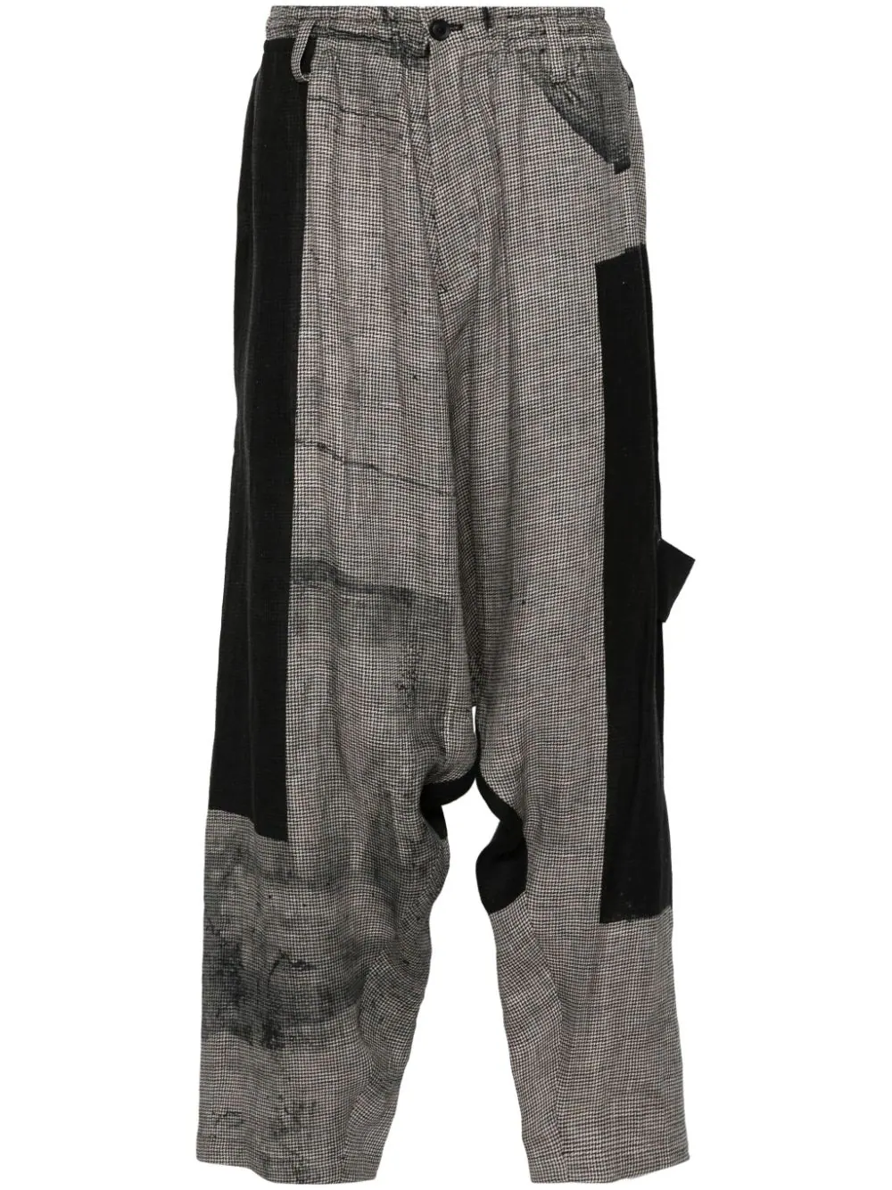 Square Pattern Sarouel Pants