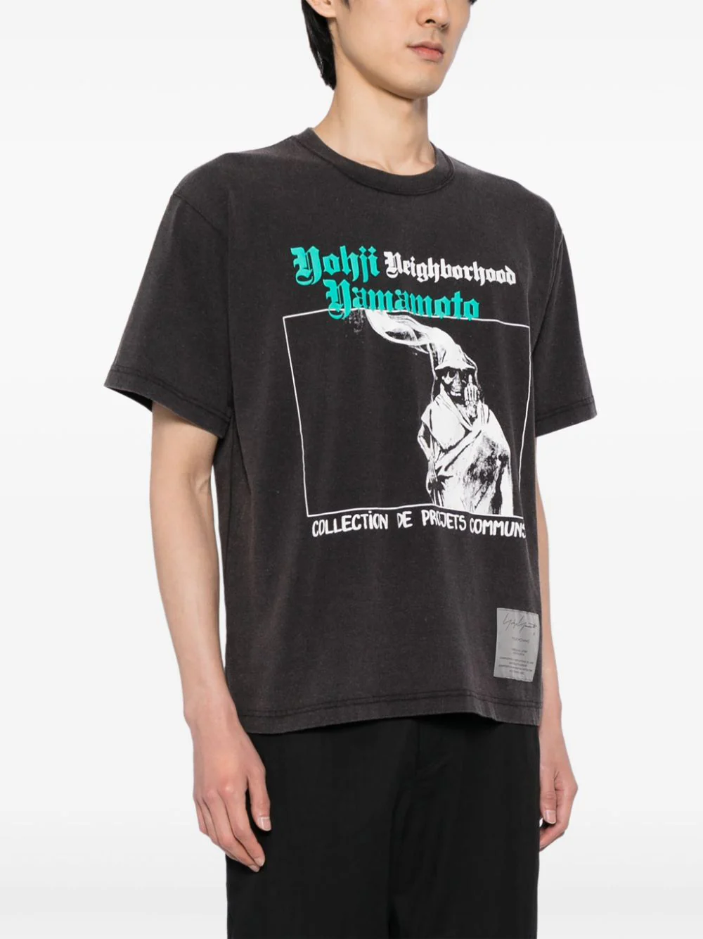 Yohji Yamamoto x NEIGHBORHOOD 코튼 저지 PT 반팔 티셔츠