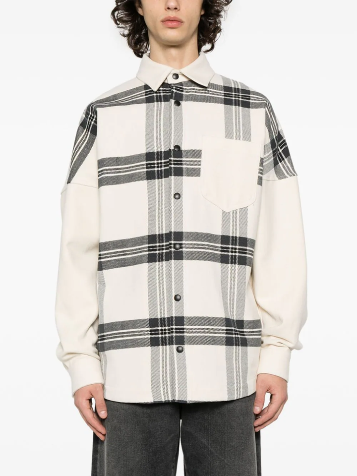 Back Logo Check Overshirt