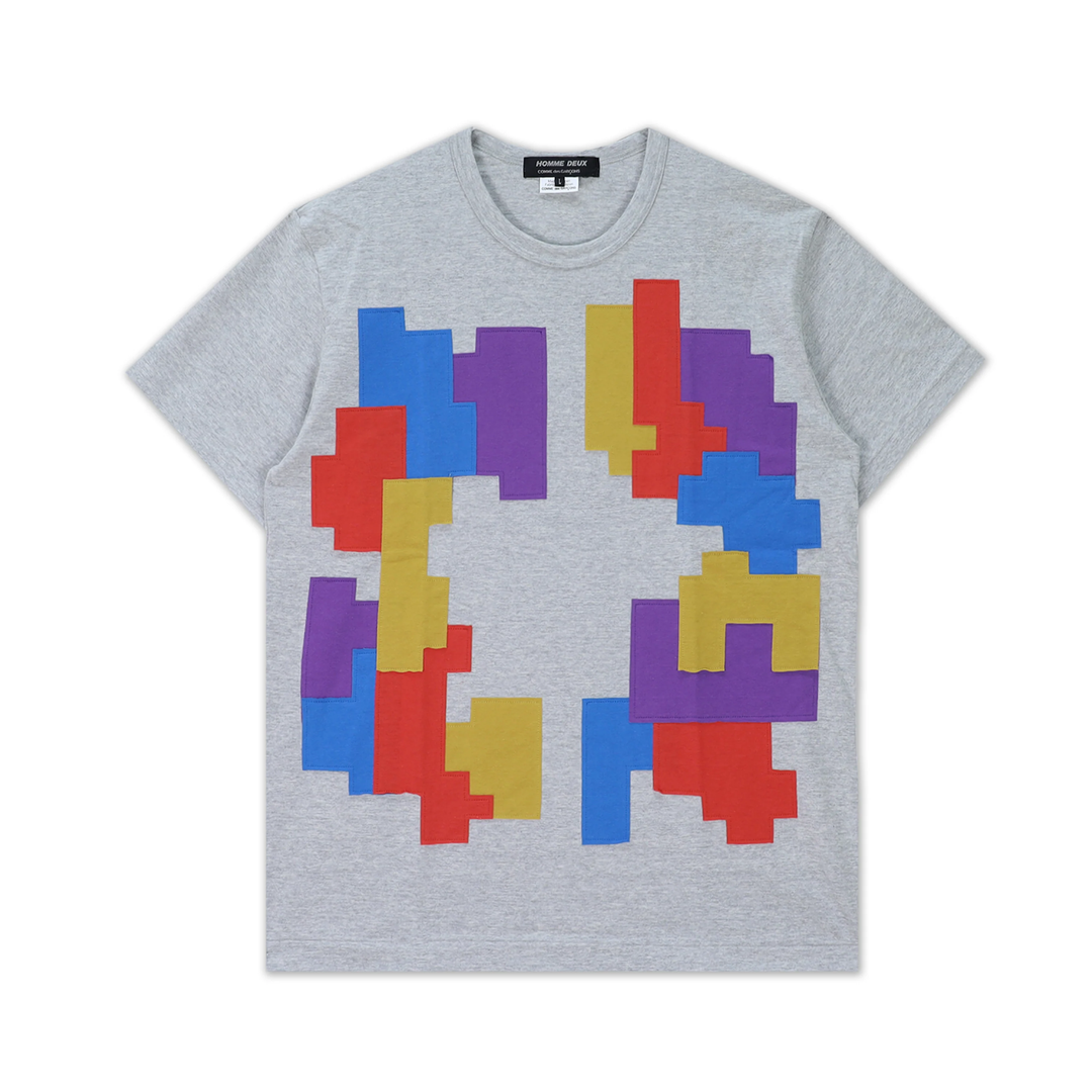퍼즐 패턴 티셔츠