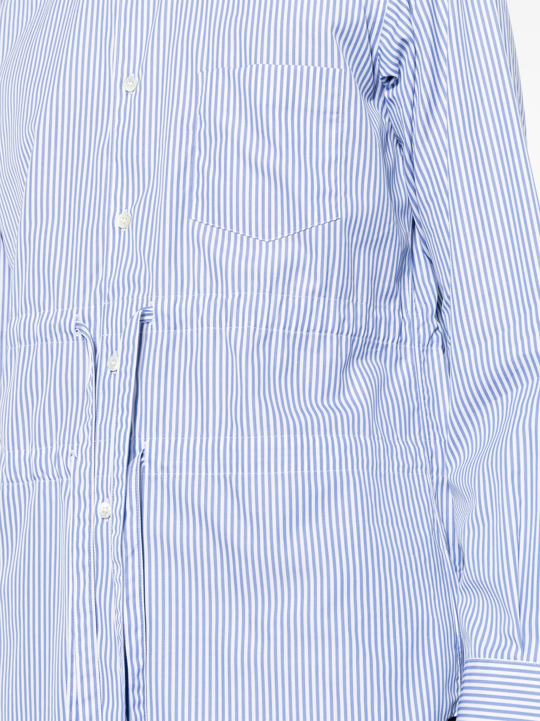 Drawstring Stripe Shirt