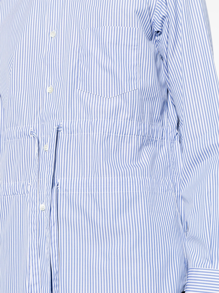 Drawstring Stripe Shirt