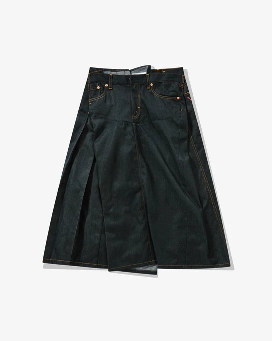 Polyester Denim Levi'S Name Skirt