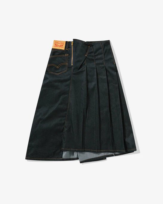 Polyester Denim Levi'S Name Skirt