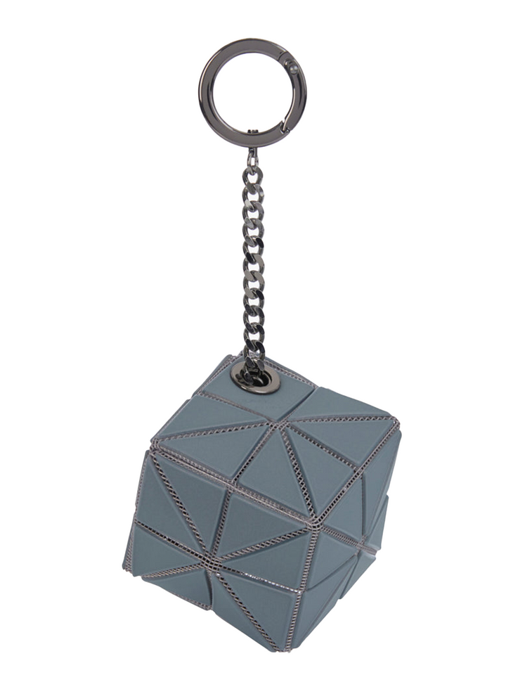    BAO-BAO-ISSEY-MIYAKE-Mini-Cube-Key-Holder-Grey-2