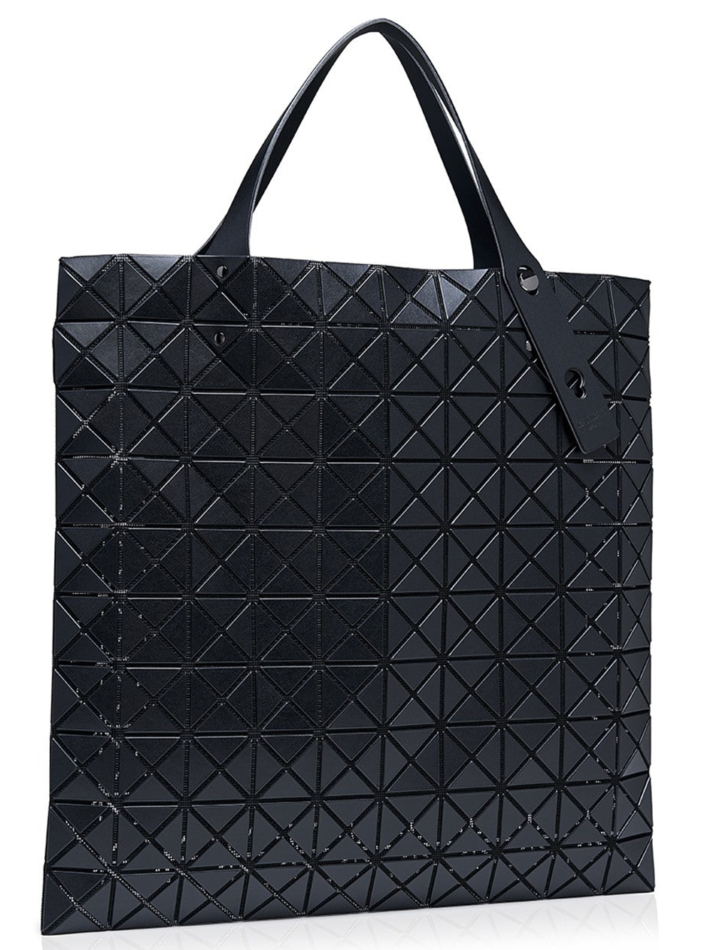     BAO-BAO-ISSEY-MIYAKE-Prism-Matte-Tote-10X10-Matte-Black-2