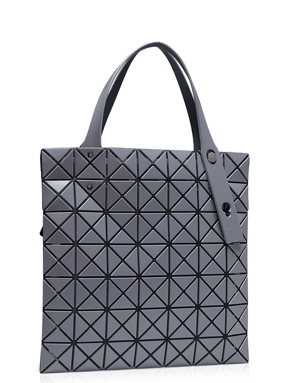 BAO BAO ISSEY MIYAKE Prism Matte Tote 7X7 Charcoal Grey 2