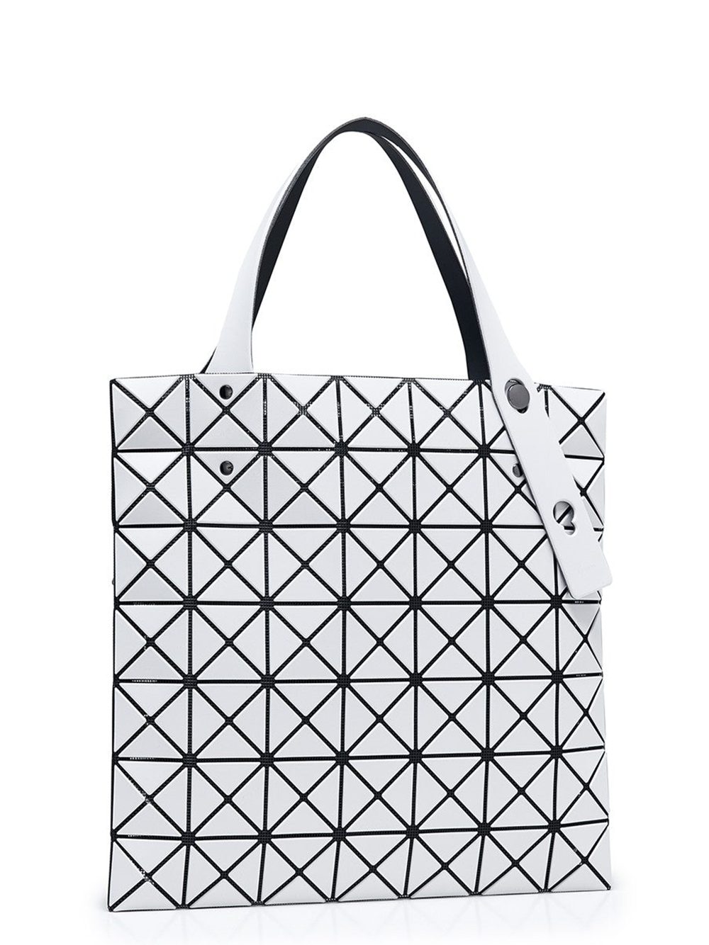 BAO BAO ISSEY MIYAKE Prism Matte Tote 7X7 Light Grey 2