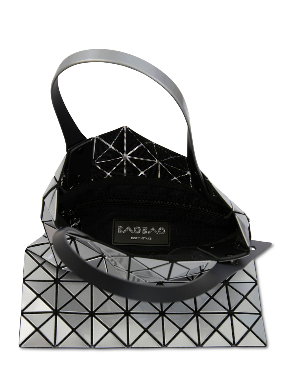 BAO BAO ISSEY MIYAKE Prism Basic Tote 7X7 Silver Silver 3