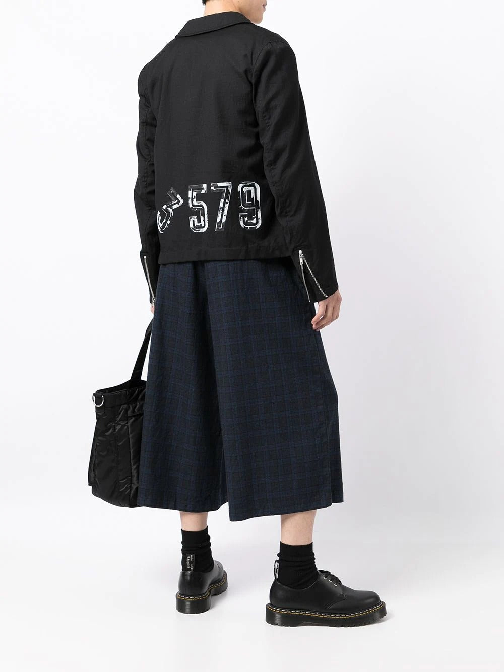 BLACK Comme Des Garcons Worsted Fabric Dobby Blouson Black 2