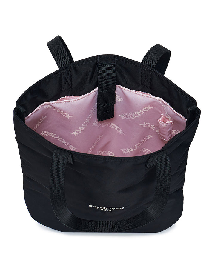 BLACKJACK Tote In Shiny Nylon Black 3