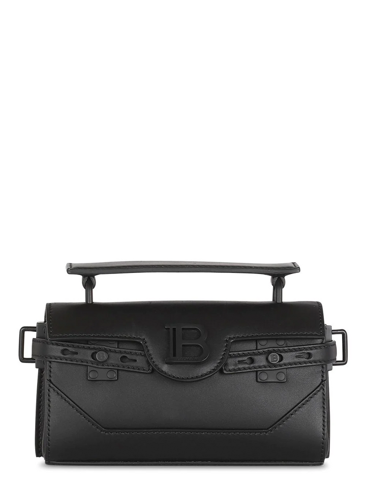 Balmain Bbuzz Baguette 19-Calfskin Bag Black 1