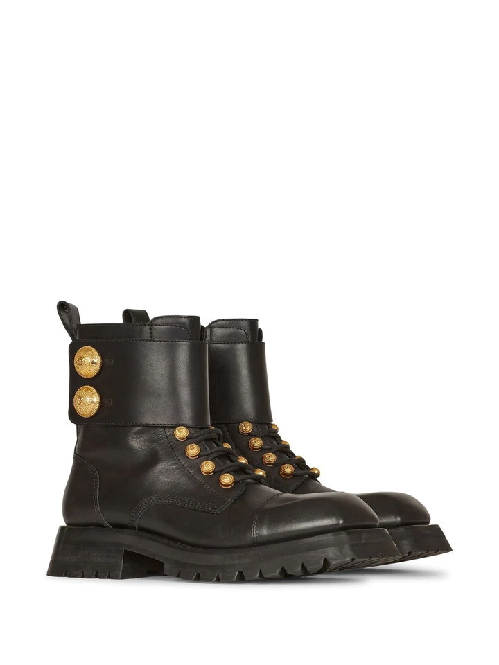 Balmain Ranger Army Boots Black 2