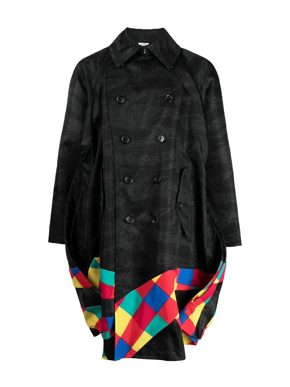 Comme Des Garcons Homme Plus Colourful Checks Coat Black 1