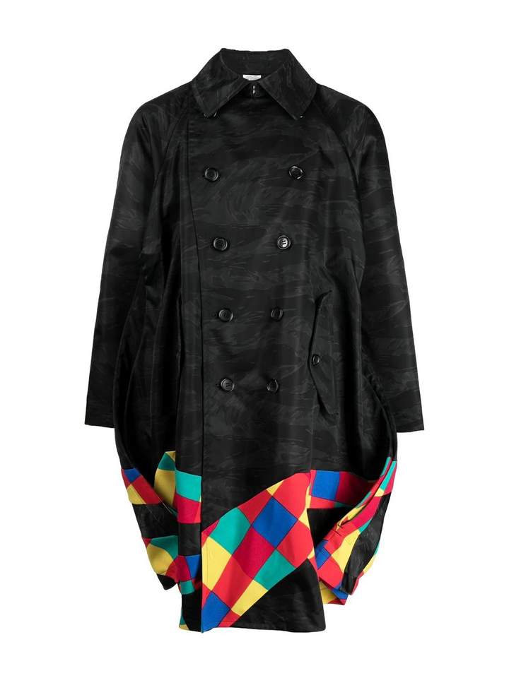 Comme Des Garcons Homme Plus Colourful Checks Coat Black 1