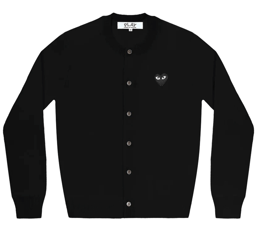 COMME des GARCONS PLAY Black Emblem Cardigan Women Black 1