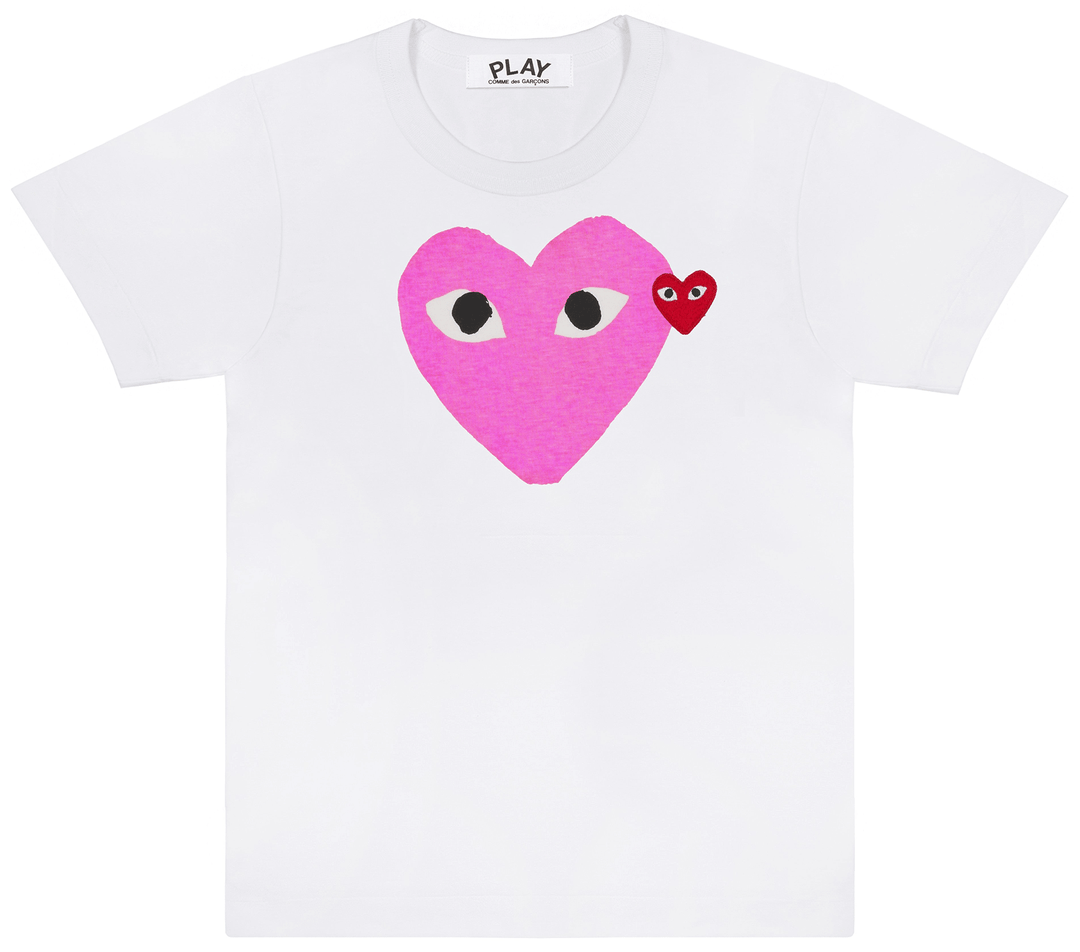 COMME des GARCONS PLAY Candy Heart Tee Women Pink 1