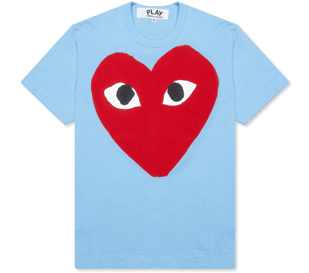 COMME-des-GARCONS-PLAY-Light-Blue-Tee-With-Big-Red-Heart-Men-Blue-1
