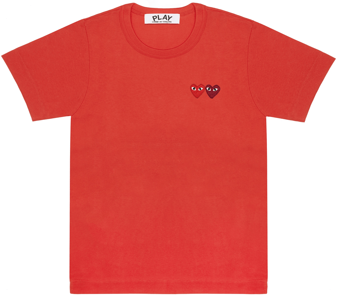 COMME-des-GARCONS-PLAY-Red-With-Red-And-Burgundy-Heart-Tee-Men-Red-1