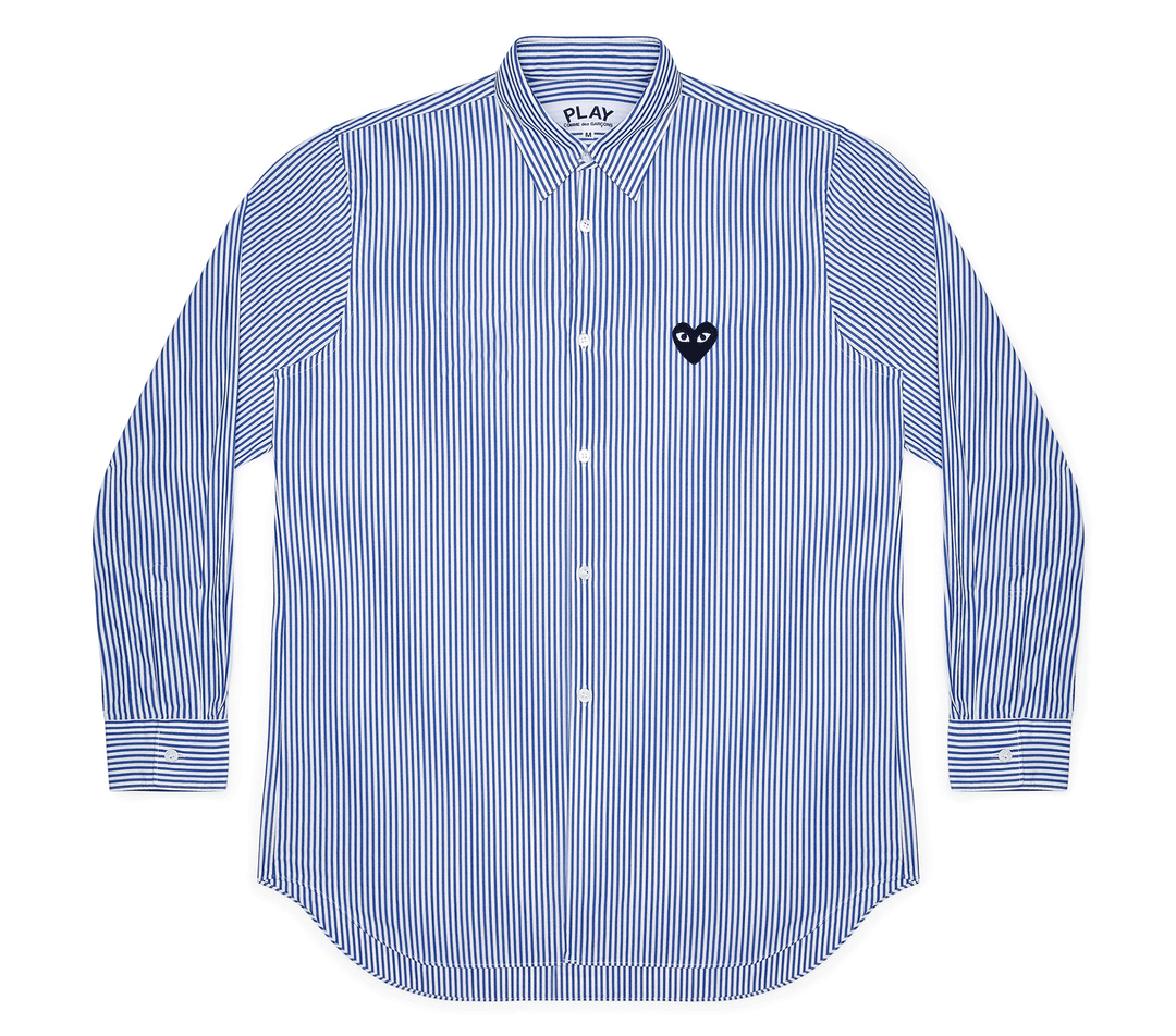 COMME-des-GARCONS-PLAY-Washed-Cotton-A-Rank-Shirt-Men-Blue-1