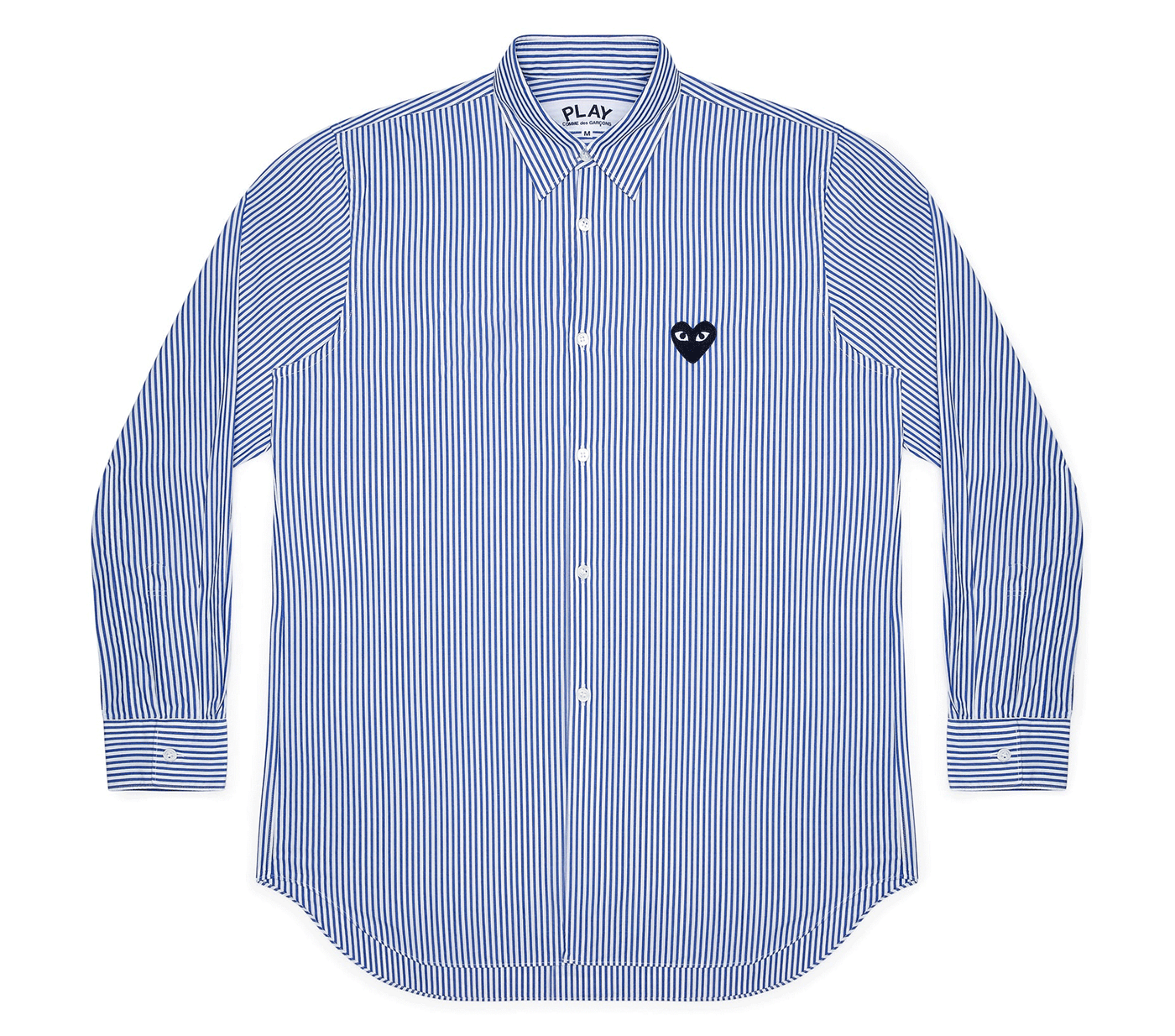 Comme des garcons play top button down shirt women's