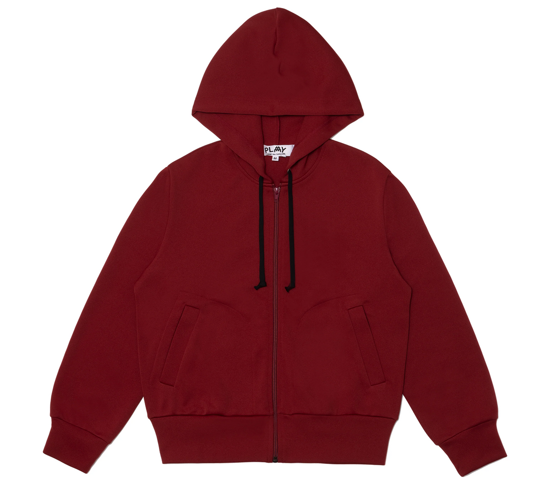 COMME-des-GARCONS-PLAY-x-INVADER-Hooded-Sweatshirt-Women-Burgundy-1