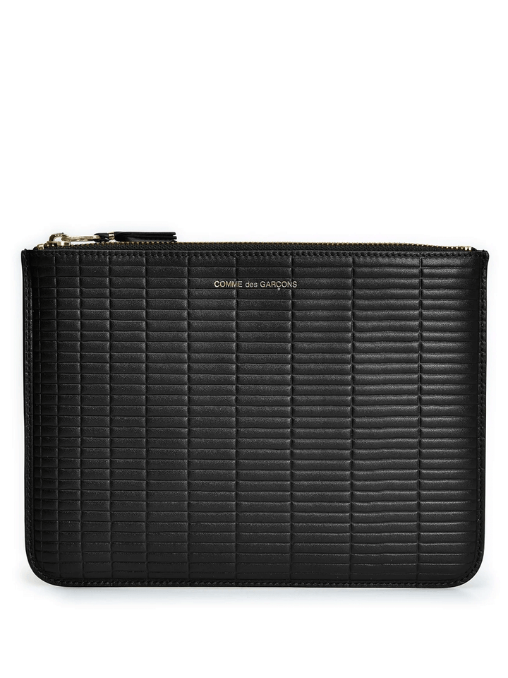 COMME-des-GARCONS-WALLET-Brick-Big-Pouch-Black-1