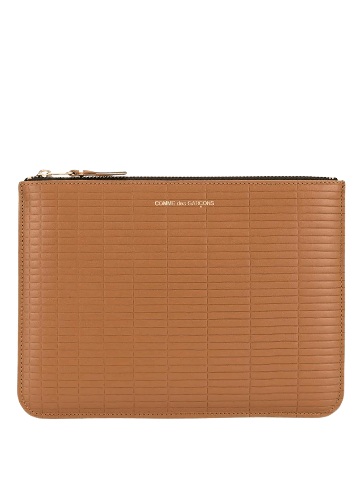 COMME-des-GARCONS-WALLET-Brick-Big-Pouch-Brown-1