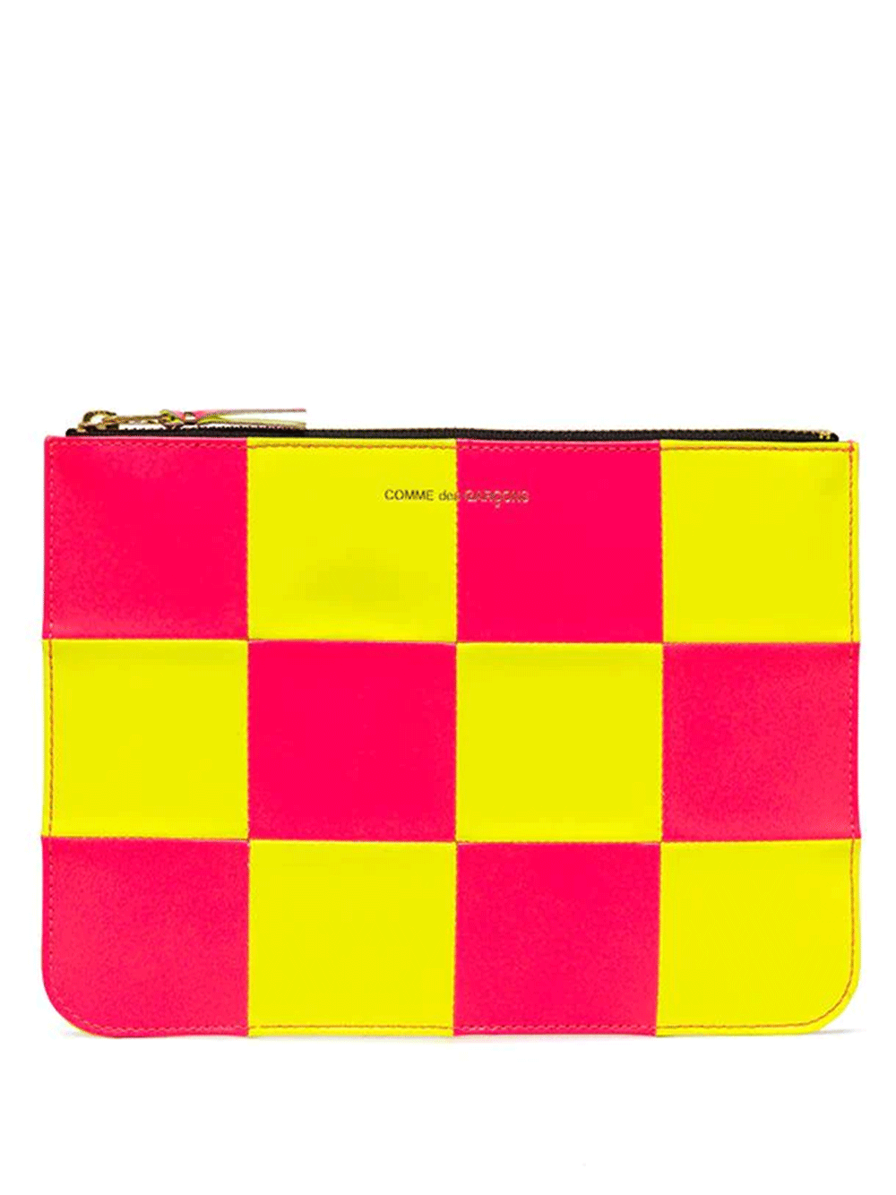 COMME-des-GARCONS-WALLET-Fluro-Square-Big-Pouch-Multi-1