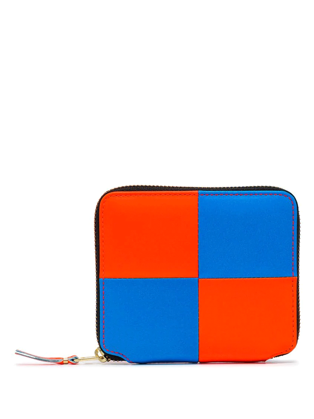 COMME-des-GARCONS-WALLET-Fluro-Square-Zip-Arnd-Wallet-Multi-1