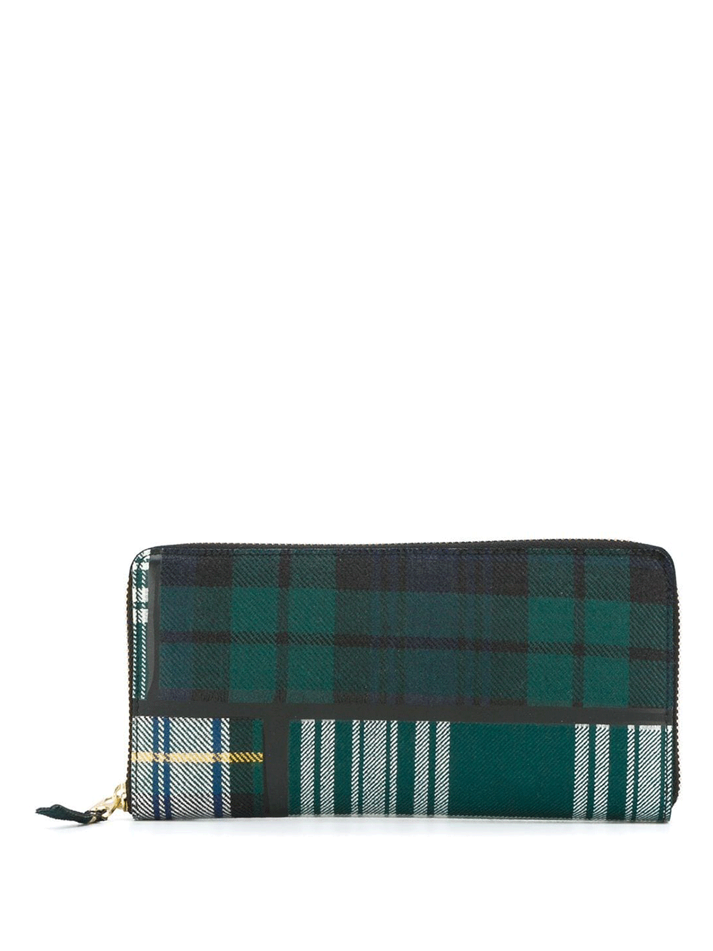 COMME-des-GARCONS-WALLET-Tartan-Patchwork-Long-Wallet-Green-1