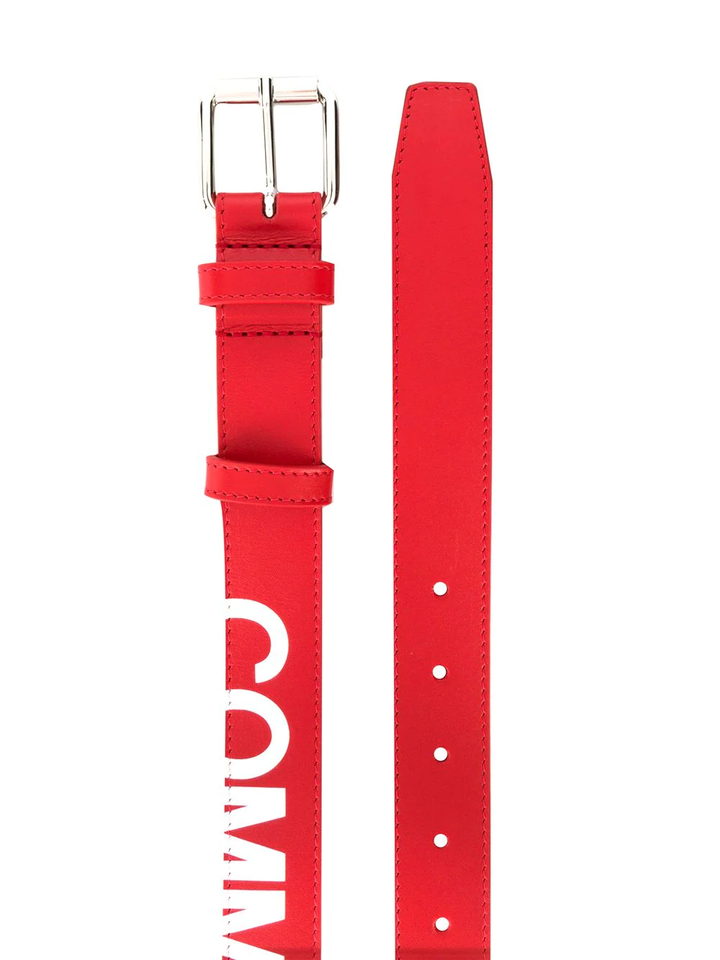      COMME des GARCONS WALLET Huge Logo Belt Red 1