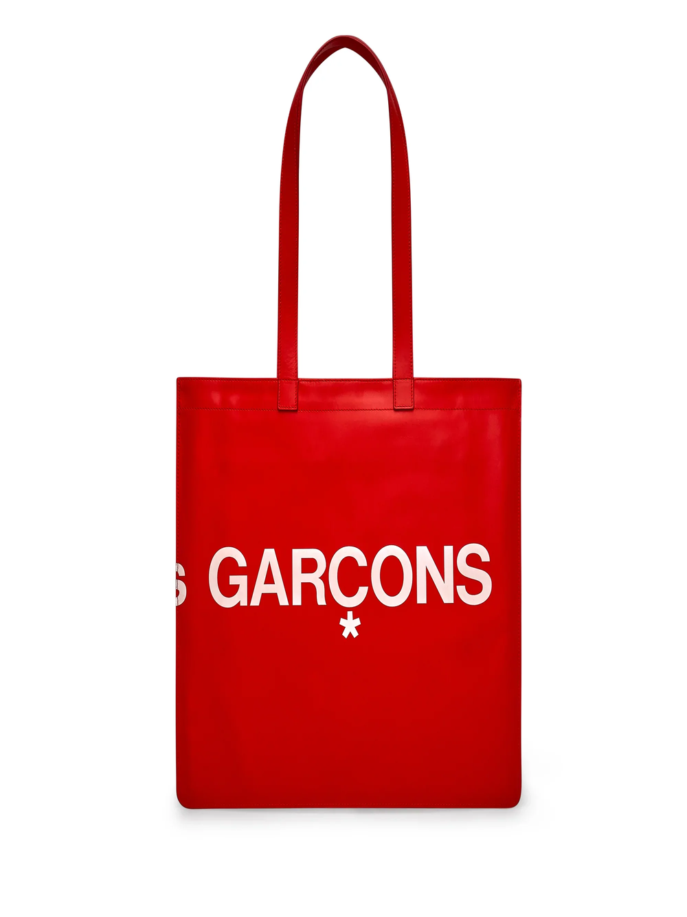 COMME des GARCONS WALLET Huge Logo Tote Red 3