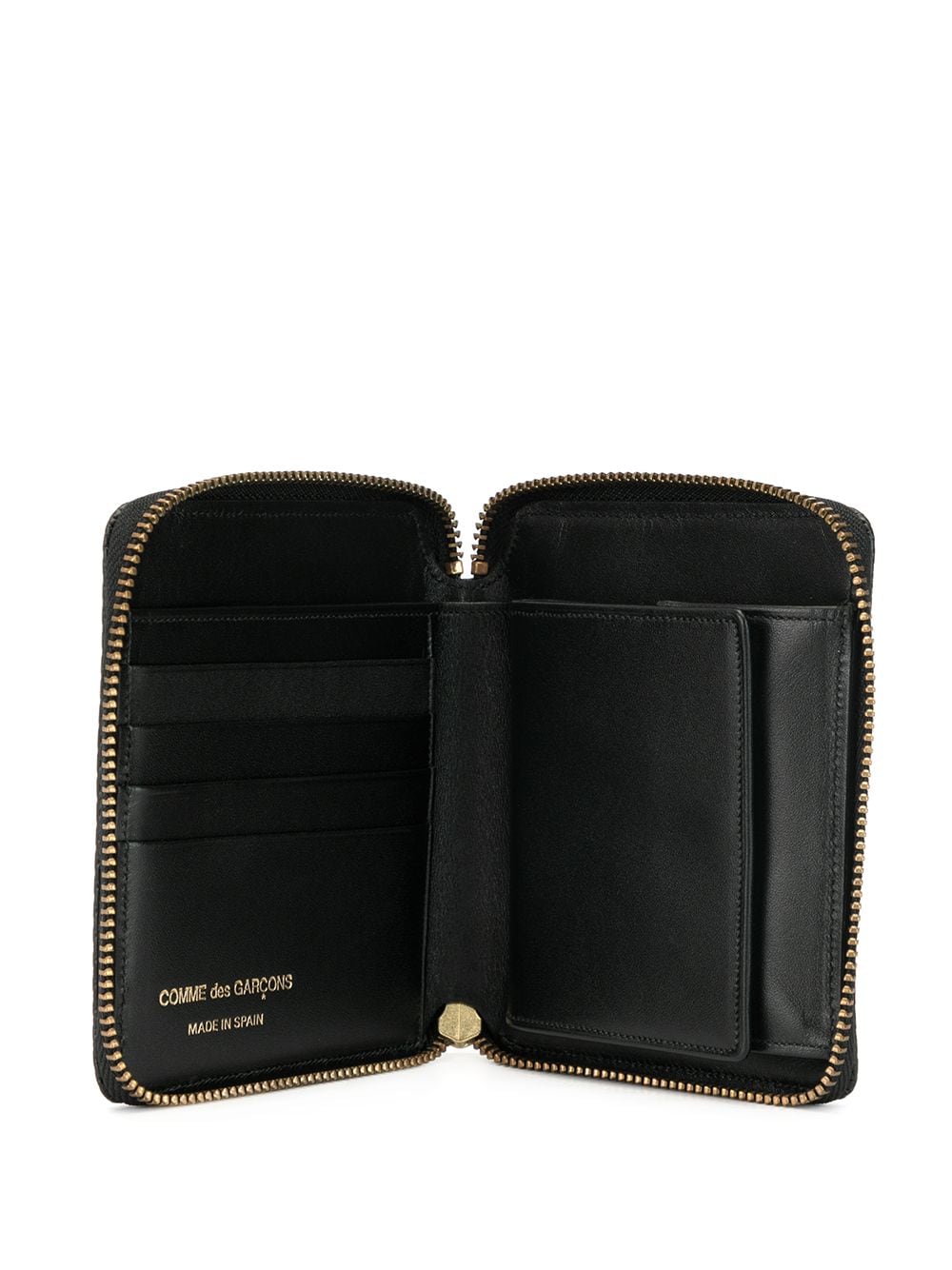 COMME des GARCONS WALLET Luxury Big U-Zip Black 2