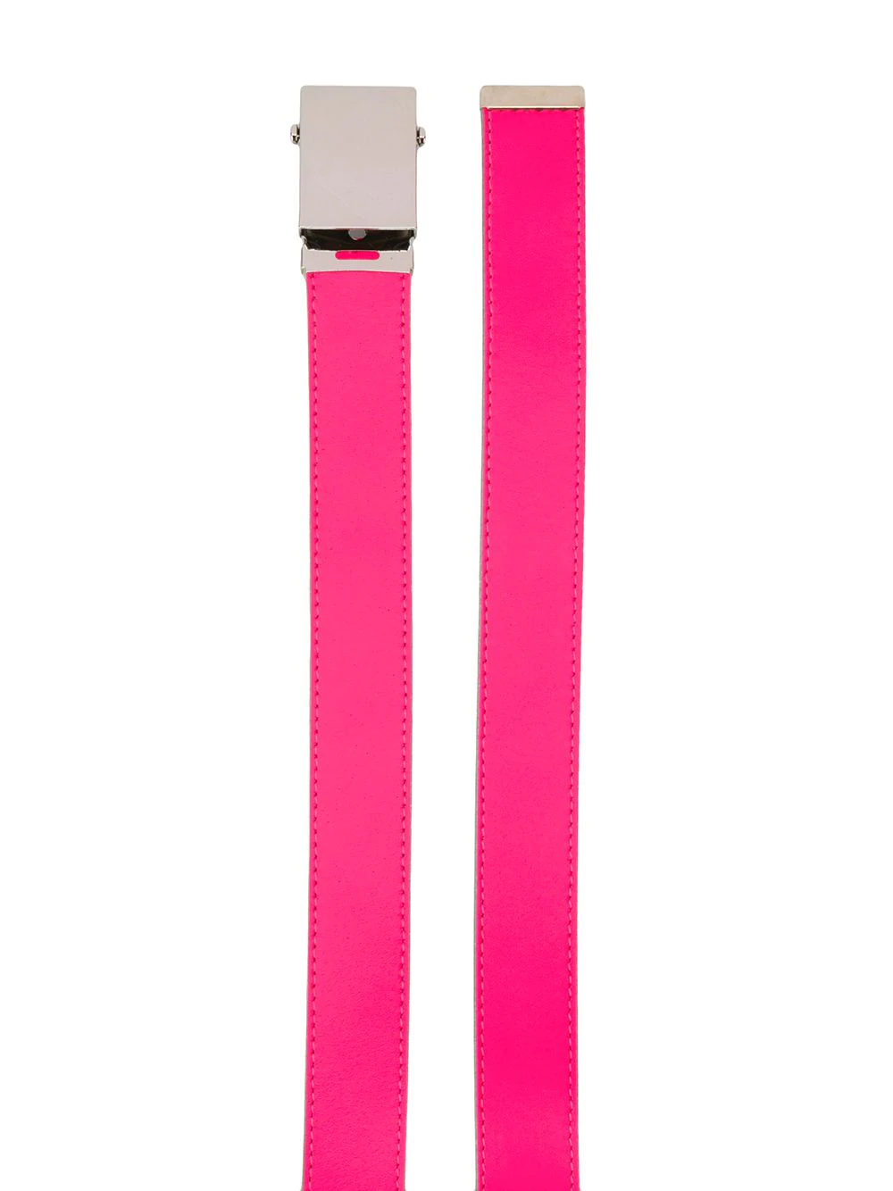 COMME des GARCONS WALLET Super Fluo Leather Belt Pink 2