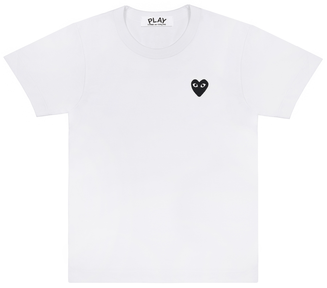 Comme des Garcons Play Black Emblem Tee  Women White 1