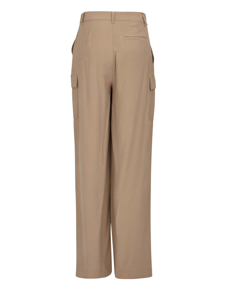 DKNY-Frosted-Twill-Trousers-Khaki-2