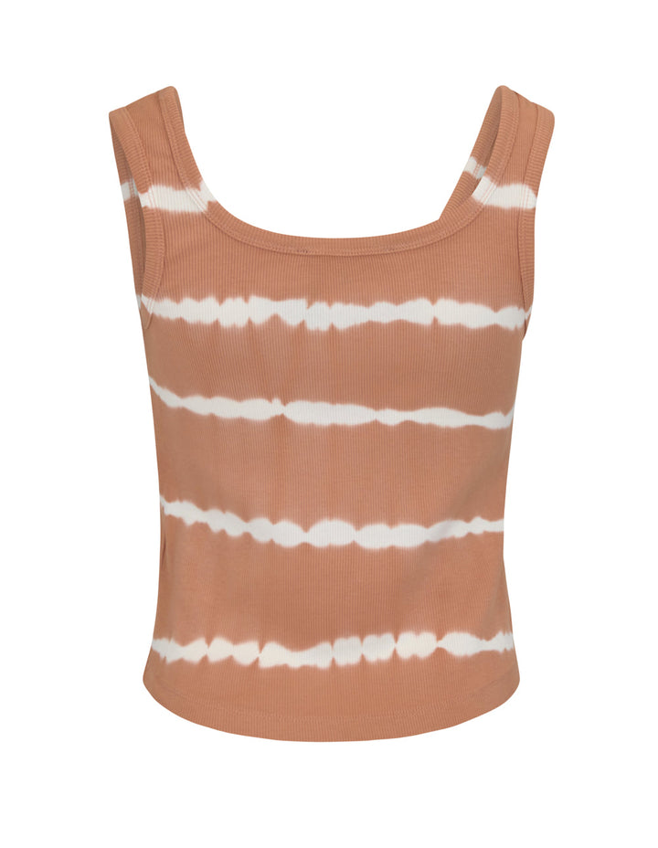 DKNY Jeans Rib Tie Dye Top Brown 2