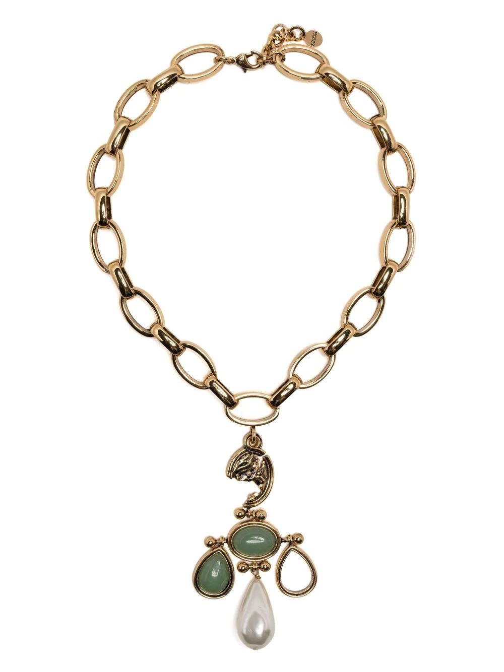 Erdem-Charm-Necklace-Green-1